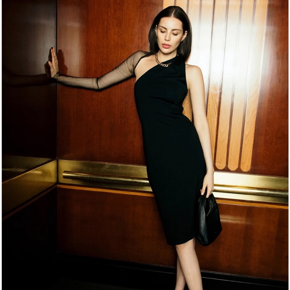 Stunning little black dress - perfect for the holidays!